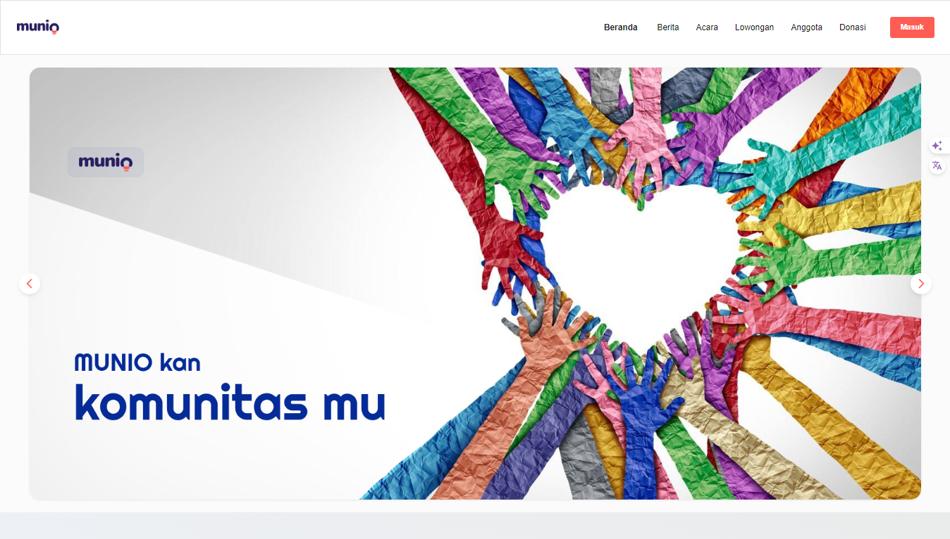 Munio Community Page